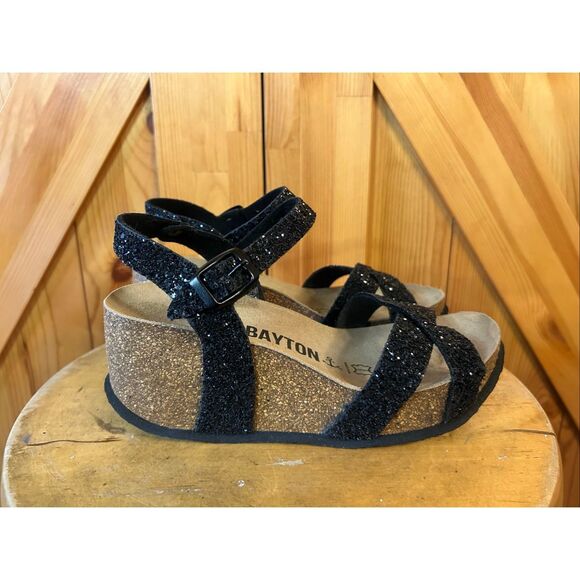 BAYTON Penny Multi Strap Leather Wedge Sandals Size EU 36 US 5 - Picture 1 of 8